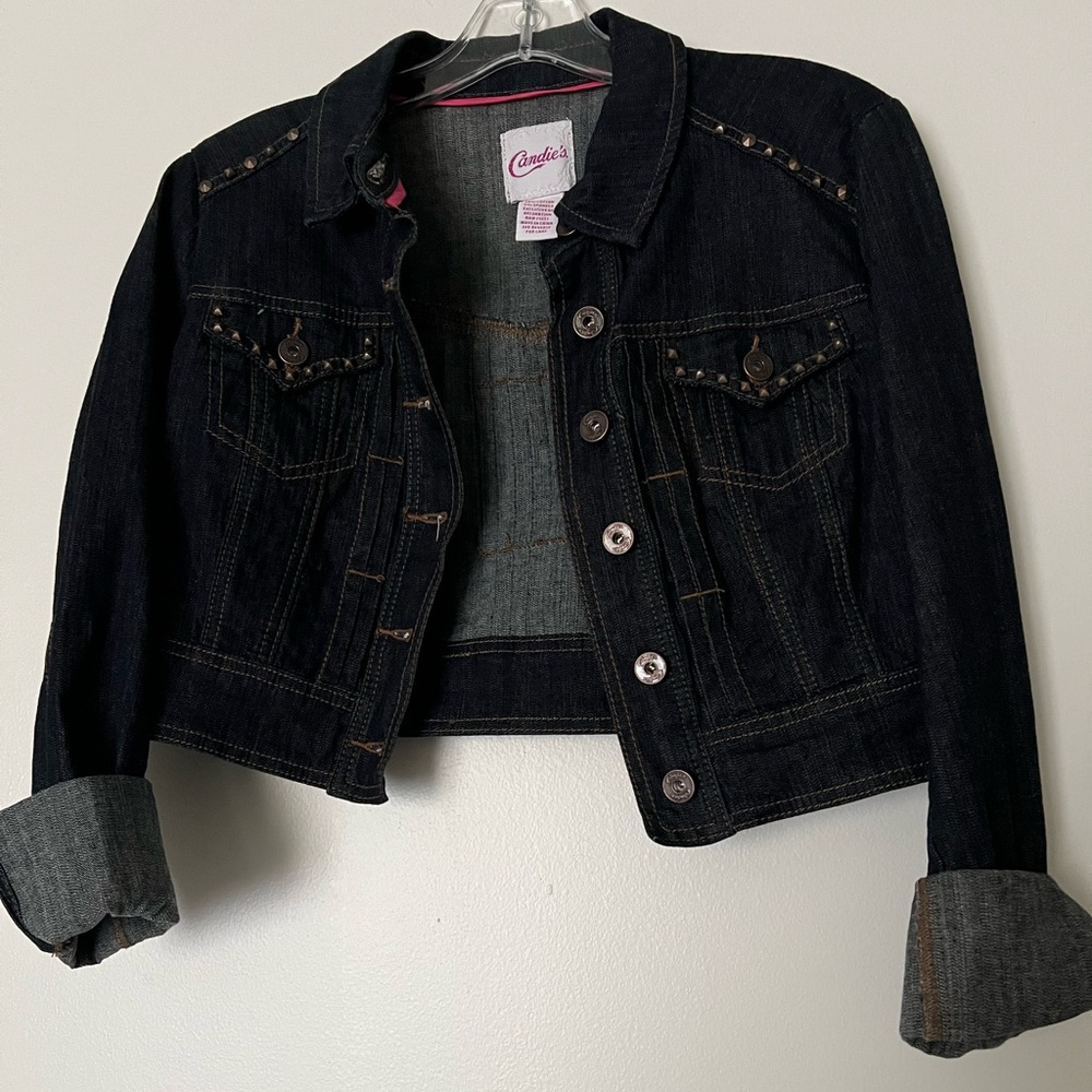 Candie's Black Denim Jacket for Kids